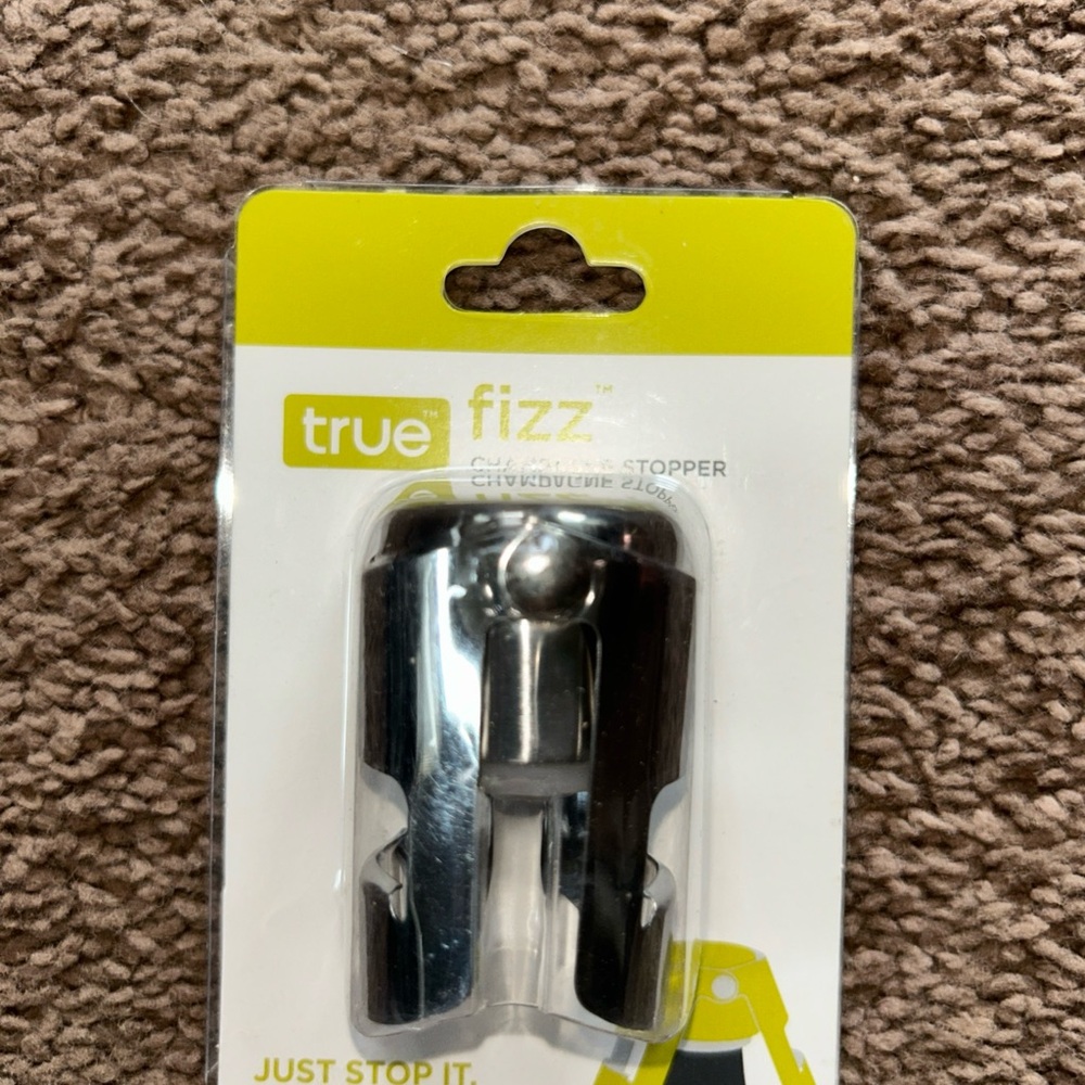 True & Co. Silver Champagne Stopper